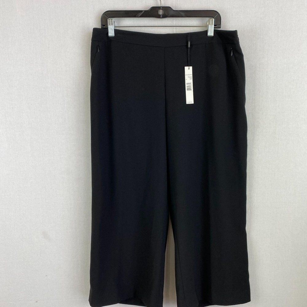 TAHARI Black Wide Style Dress Pant NWT